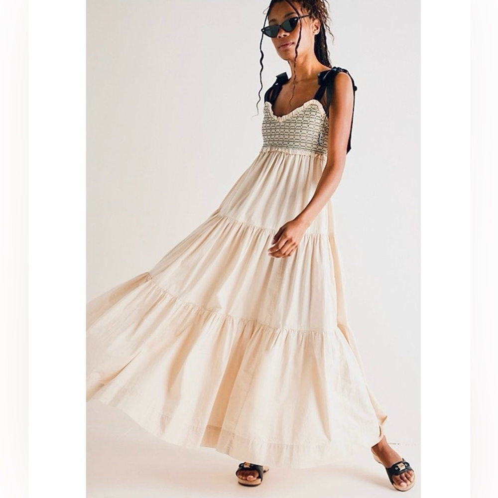 Last 1! SALE!! Free People Bluebell Maxi Dress in Vacation Sand